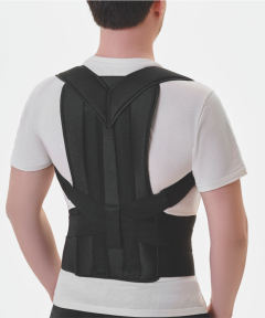 Posture corrector with stiffening ribs