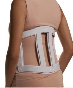 Lumbar orthopedic corset rigid
