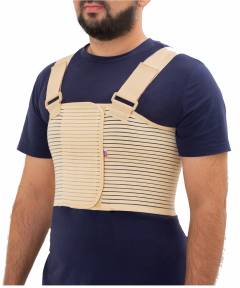 Postoperative bandage for fixation of the chest