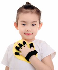 Hand finger support bandage after stroke (for children)