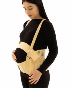 Elastic prenatal bandage with straps